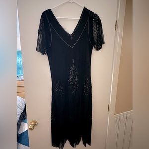 Black 30s style Flapper Dress